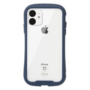 Hamee 41-907375 iPhone 11用 IFACE REFLECTION 強化ガラス クリアケース（ネイビー）[41907375] 返品種別A