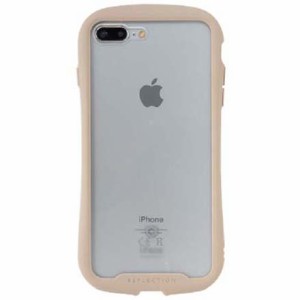 Hamee 41-907504 iPhone 8 Plus/7 Plus用 強化ガラスクリアケース iFace Reflection(ベージュ）[41907504] 返品種別A