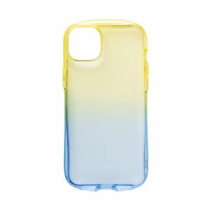 Hamee 41-946435 iPhone 14 Plus（6.7インチ）用 TPUケース IFACE LOOK IN CLEAR LOLLY （レモン/サファイア）[41946435] 返品種別A