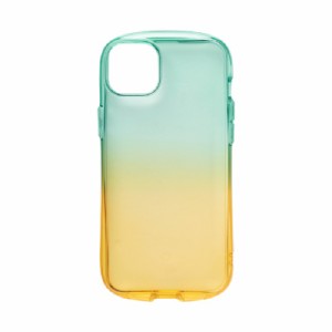 Hamee iPhone 14 Plus（6.7インチ）用 TPUケース IFACE LOOK IN CLEAR LOLLY （フォレスト/アプリコット）  41-946442返品種別A