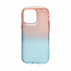 Hamee 41-946466 iPhone 14 Pro Max（6.7インチ）用 TPUケース IFACE LOOK IN CLEAR LOLLY （ストロベリー/アクア）[41946466] 返品種別A