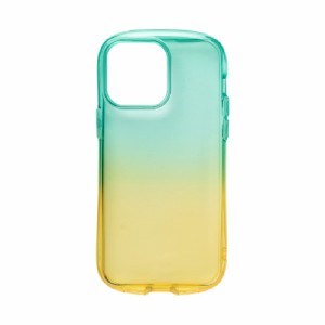Hamee iPhone 14 Pro Max（6.7インチ）用 TPUケース IFACE LOOK IN CLEAR LOLLY （フォレスト/アプリコット）  41-946480返品種別A
