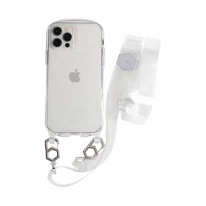 Hamee 41-952986 iPhone12/12 Pro用 ショルダーストラップ付TPUケース iFace Hang and（クリア/ラメ）[41952986] 返品種別A