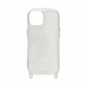 Hamee 41-960950 iPhone15（6.1inch/2眼）用 TPUケース iFace Hang and（クリア/ラメ）[41960950] 返品種別A