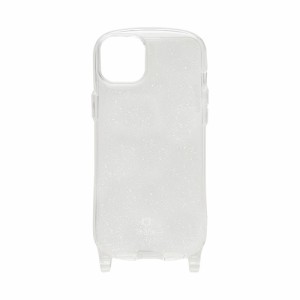 Hamee 41-960998 iPhone15 Plus（6.7inch/2眼）用 TPUケース iFace Hang and（クリア/ラメ）[41960998] 返品種別A