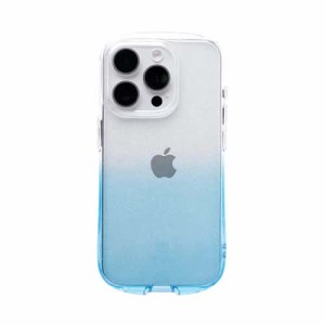 Hamee 41-969564 iPhone15 Pro用 TPUケース IFACE LOOKINCLEAR LOLLY（クリア/アクア）[41969564] 返品種別A