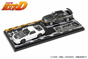 モデラーズ 【再生産】1/64 頭文字D セットVol.2 高橋涼介RX-7(FC3S)＆北条凛スカイラインGT-R(BNR32)【MD64202】ミニカー  返品種別B