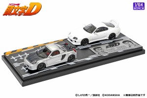 モデラーズ 1/64 頭文字D セットVol.5 小柏カイMR-S ＆ 皆川英雄スープラ(JZA80)【MD64205】ミニカー  返品種別B