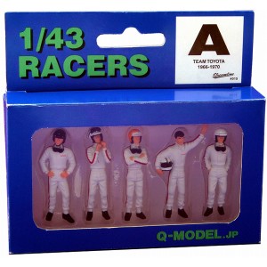 Q-MODEL 1/43 RACERS TEAM TOYOTA 1966-1970 フィギュアA【QMC010】ミニカー  返品種別B