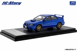 ハイストーリー 1/43 SUBARU IMPREZA WRX STi (2002) WRブルー・マイカ【HS433BL】ミニカー  返品種別B