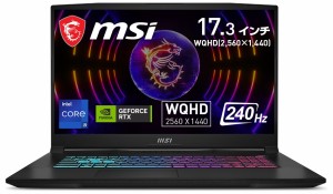 MSI Katana-17-B13VFK-3503JP 17.3型  ゲーミングノートパソコン Katana 17 B13V（Core i9/ メモリ 32GB/ 1TB SSD/  GeForce RTX 4060） 