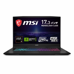 MSI KATANAA17AIB8VG-1603 17.3型 ゲーミングノートパソコン Katana A17 AI B8V(AMD Ryzen 9/ メモリ 32GB（16GB ×2）/ 1TB SSD/ GeForc