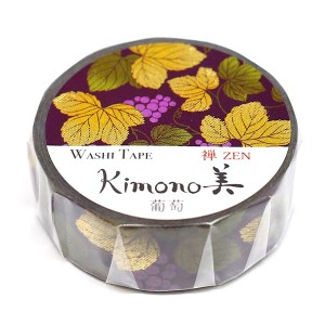 kimono美 GR-3005 マスキングテープ（葡萄  15mm×7m）[GR3005KIMONOビ] 返品種別B