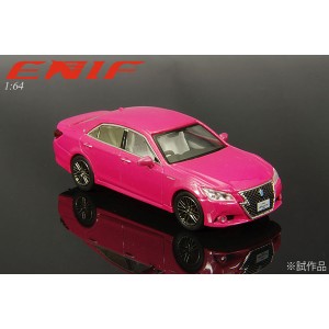 ENIF 1/64 トヨタ クラウン アスリート G 2014 ピンク【ENIF60004】ミニカー  返品種別B