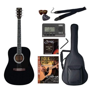 セピアクルー WG-10/BK VALUE-SET アコースティックギター(ブラック)バリューセットSepia Crue[WG10BKVALUESET] 返品種別A
