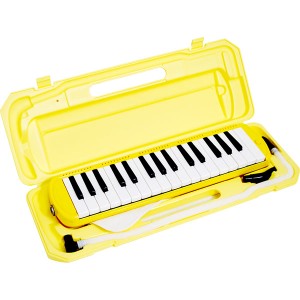 KC 鍵盤ハーモニカメロディピアノ（イエロー）【お名前/ドレミファソラシール付き】 P3001-32K/YW返品種別B