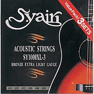 S.Yairi（ヤイリ） SY-1000XL-3(3PACK) アコースティックギターセット弦【3セット】[SY1000XL33PACK] 返品種別A