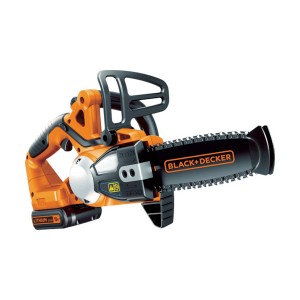 ブラック＆デッカー 18V コードレスチェーンソー 200mm 充電器×1台・バッテリー×2個付 BLACK+DECKER GKC1820L2N-JP返品種別B