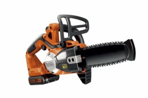 ブラック＆デッカー GKC1820L1N 18V コードレスチェーンソー 200mm 充電器×1台・バッテリー×1個付BLACK+DECKER[GKC1820L1N] 返品種別B