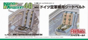 ファインモールド 1/48 ナノ・アヴィエーションシリーズ WW.II ドイツ空軍機用シートベルト【NC1】ディテールアップパーツ  返品種別B