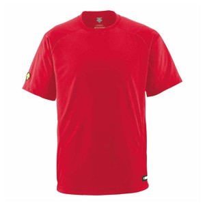 デサント DS-DB200-RED-L ベースボールシャツ（RED・サイズ：L）DESCENTE　ベースボールシャツ（Tネック）[DSDB200REDL] 返品種別A