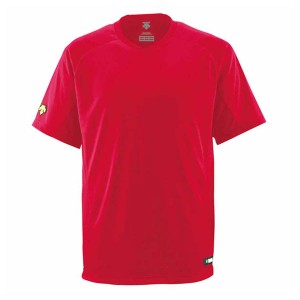 デサント DS-DB202-RED-M ベースボールシャツ（RED・サイズ：M）DESCENTE　ベースボールシャツ（Vネック）[DSDB202REDM] 返品種別A