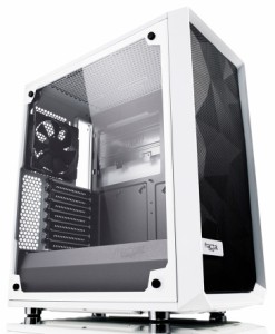 Fractal Design（フラクタルデザイン） FD-CA-MESH-C-WT-TGC ミドルタワー型PCケース（強化ガラス クリア）Meshify C White Tempered Gla