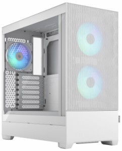 Fractal Design（フラクタルデザイン） FD-C-POR1A-01 ミドルタワー型PCケース Pop Air RGB White TG Clear Tint[FDCPOR1A01] 返品種別B