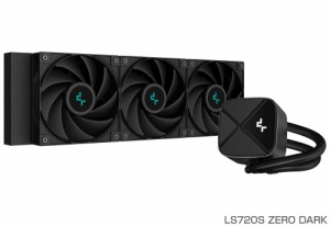 Deepcool R-LS720-BKNNMM-G-1 水冷一体型CPUクーラー LS720S ZERO DARK 360mm（ブラック）[RLS720BKNNMMG1] 返品種別B