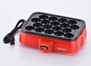 アビテラックス ADT-182 電気たこ焼き器（18穴タイプ）Abitelax　着脱式 電気たこ焼き器[ADT182] 返品種別A