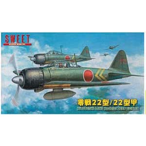 SWEET 1/144 三菱A6M3a 零式艦上戦闘機22型/22型甲（2機入り） 【14122】プラモデル  返品種別B