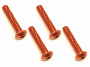 スクエア 3×15 ヘックスボタンビス オレンジ（4本入）【NAR-315OR】ラジコンパーツ  返品種別B