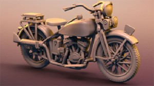 IDAPテクノロジー 1/48 日・陸王93式軍用バイク単車【PD48159】プラモデル  返品種別B