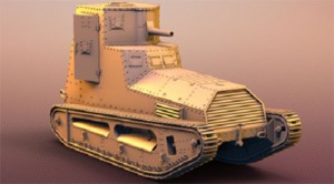 IDAPテクノロジー 1/72 独・LK-2軽戦闘装甲車(戦車）WW-I【PD72115】プラモデル  返品種別B