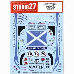 スタジオ27 1/24 BMW Z4“Ecosse”#79 ELMS 2013（フジミ対応）オリジナルデカール【ST-DC1048】デカール  返品種別B