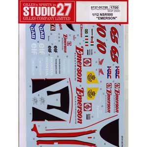 スタジオ27 1/12 NSR500 #10/65 WGP 2000（タミヤ対応）オリジナルデカール【DC785】デカール  返品種別B