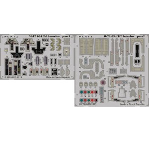 プラッツ 【再生産】1/72 航空自衛隊 T-2用 エッチングパーツ【M72-34】ディテールアップパーツ  返品種別B