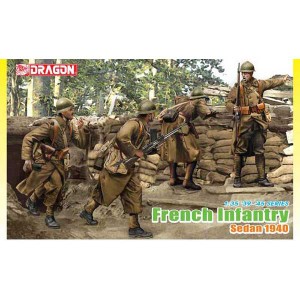 ドラゴンモデル 【再生産】1/35 WW.II フランス陸軍 歩兵 スダン 1940【DR6738】プラモデル  返品種別B