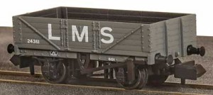 PECO (N) PENR-5003M イギリス2軸貨車 5枚側板無蓋車 ”LMS グレー” PECO PENR-5003M イギリス2ジクカシャ LMS グレー返品種別B