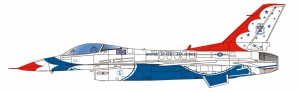 プラッツ 1/144 アメリカ空軍 F-16C ファイティングファルコン サンダーバーズ【FC-22】プラモデル  返品種別B