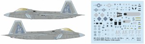 プラッツ 1/144 アメリカ空軍 F-22ラプター インターセプターミッション【PF-72】プラモデル  返品種別B