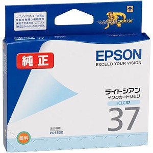 エプソン ICLC37 ［純正］ プリンタインク(ライトシアン)EPSON[ICLC37] 返品種別A