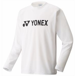 ヨネックス ロングスリーブTシャツ　ユニセックス（ホワイト・サイズ：S） YONEX 16158 011 S返品種別A