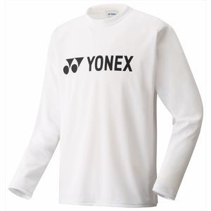 ヨネックス ロングスリーブTシャツ　ユニセックス（ホワイト・サイズ：O） YONEX 16158 011 O返品種別A