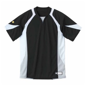 デサント ベースボールシャツ（BKWH・サイズ：M） DS-DB113-BKWH-M返品種別A
