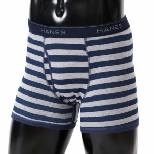 ヘインズ ボクサーブリーフ（ネイビー×グレー・サイズ：M） Hanes 20FW グローバルバリューライン メンズ HA-HM6ER301-373-M返品種別B