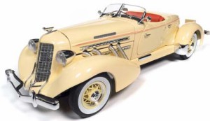 Auto World 1/18 1935 オーバーン 851 スピードスター クリーム【AW297】ミニカー  返品種別B