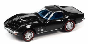 JOHNNY LIGHTNING 1/64　1969 シェビー コルベット ブラック【JLSP291B】ミニカー  返品種別B