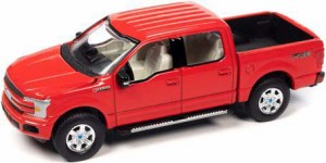 Auto World 1/64 World Best Dad 2018 フォード F-150 ラリアット ピックアップ レッド トレーディングカード付【AWAC017B】ミニカー  返