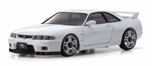 京商 ミニッツAWD 日産 スカイライン GT-R Vスペック(R33) ホワイト LED/ジャイロユニット付(東海模型限定カラー)【32638WG-T】ラジコン 